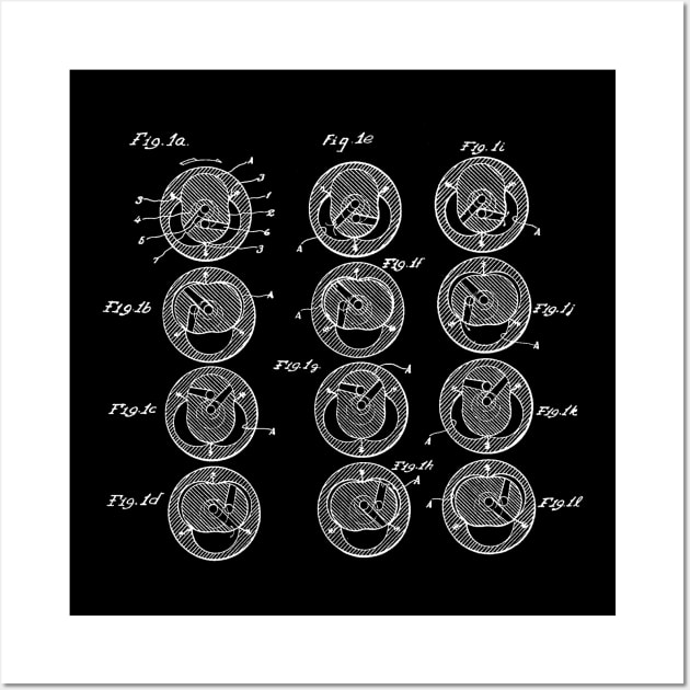 Rotary Internal Combustion Engine Vintage Patent Hand Drawing Wall Art by TheYoungDesigns